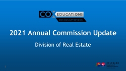 2021 Annual Commission Update class image